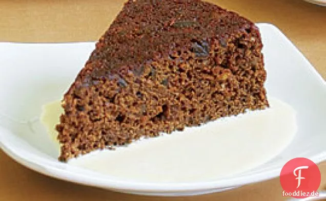 Steamed Coriander-gingerbread Cake With Eggnog Crème Anglaise