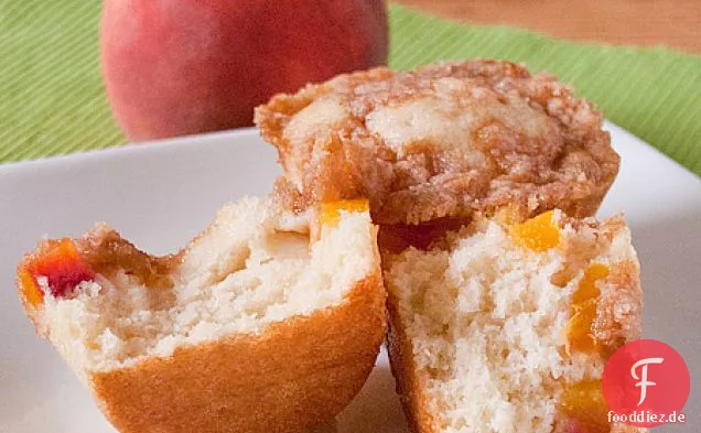 Mini Peach Streusel Coffeecakes