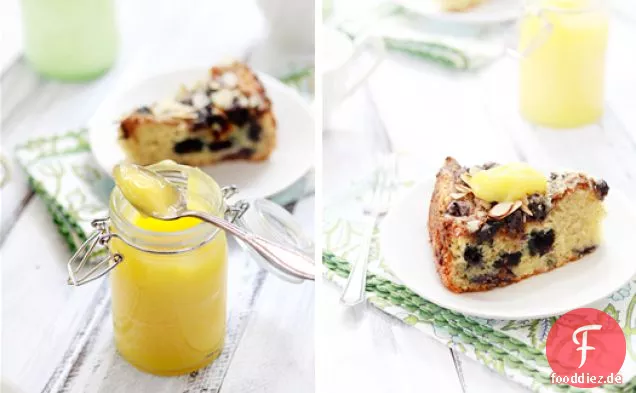 Blueberry Lemon Curd Coffee Cake