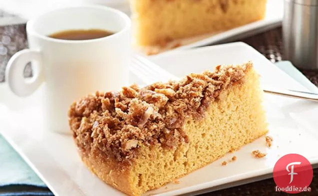 Zimt-verkrusteter Kaffeekuchen