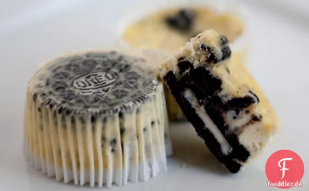 Kekse und Sahne Käsekuchen Cupcakes