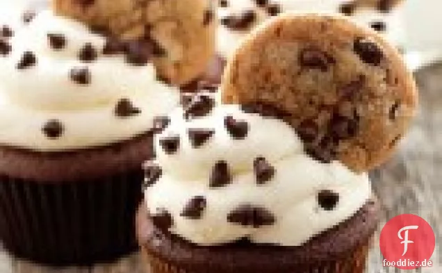 Chocolate Chip Cookie Teig Cupcakes