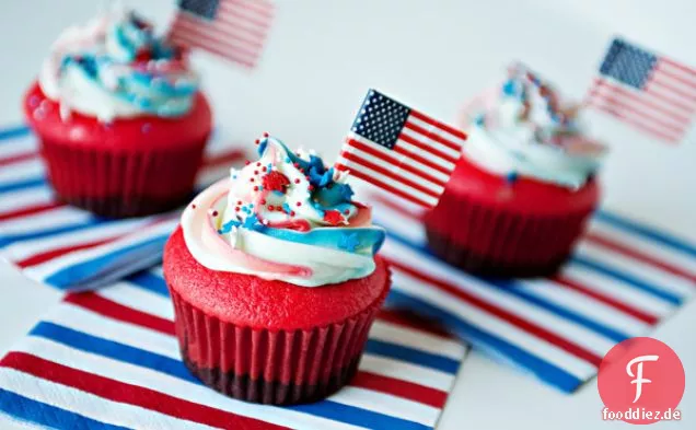Flag Cupcakes