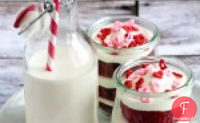Red Velvet Cupcakes In A Jar