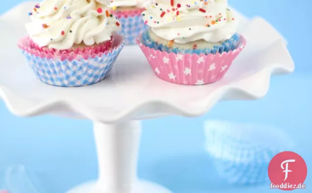 Homemade Confetti Cupcakes