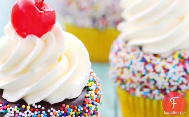 Banana Split Cupcakes