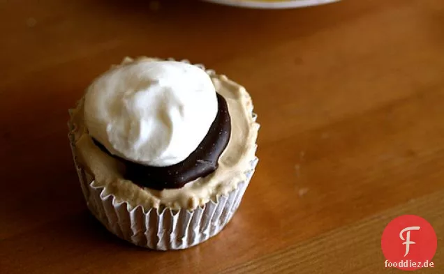 Brownie Bottom Ice Cream Cupcakes