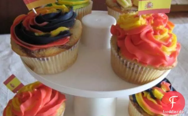 Nutella Swirl Vanille Cupcakes