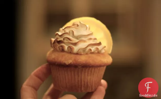 Zitronen-Baiser-Cupcakes