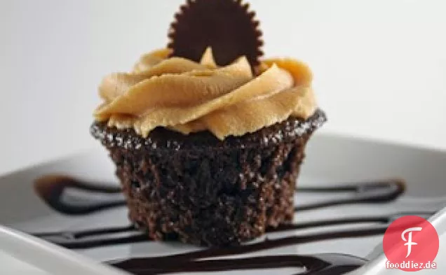 Schokoladen Cupcakes Mit Erdnussbutter Zuckerguss