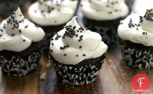 Dreifache Schokoladen-Cupcakes