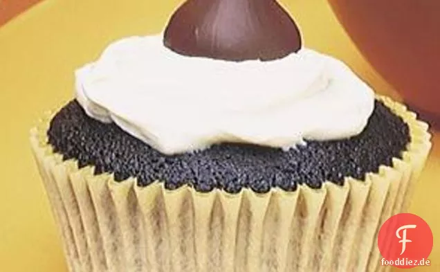 Doppelte Küsse Schokolade Cupcakes