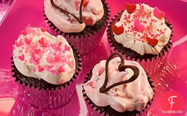 Sweetheart Chocolate Cupcakes