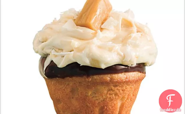 Salted Caramel-Chocolate Cupcakes