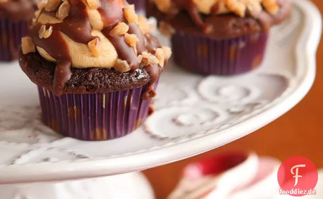 Caramel Toffee Latte Cupcakes