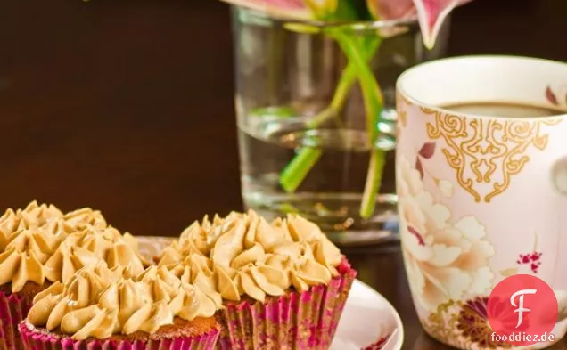 Caramel Pear Cupcakes With Caramel Frosting