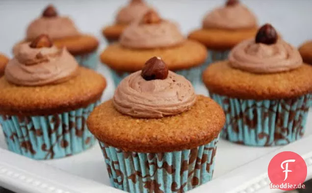 Egg Nog-hazelnut Cupcakes With Nutella Buttercream Frosting