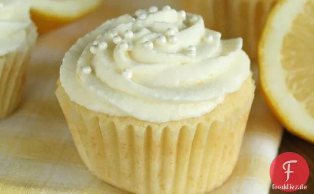 Lemon Cupcakes With Lemon Mousse Frosting