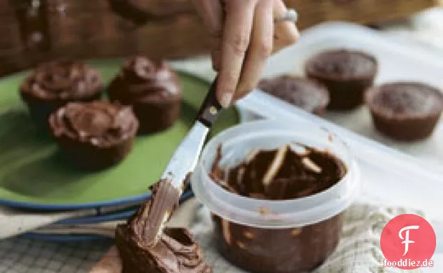 Chocolate Cupcakes With Dark Chocolate Frosting