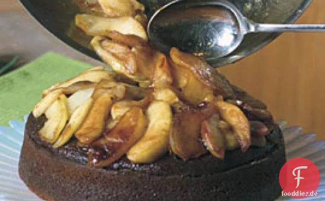 Butterscotch-topped Gingerbread With Sautéed Apples