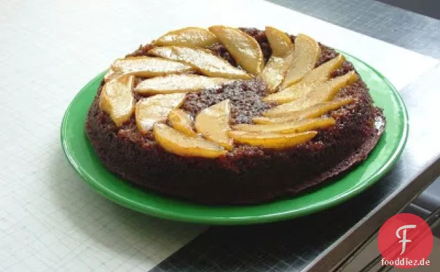 Upside-down Pear Gingerbread