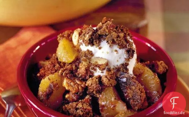 Apple-Gingerbread Cobbler