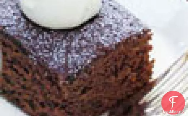 Gingerbread Squares with Honey-Mascarpone Cream