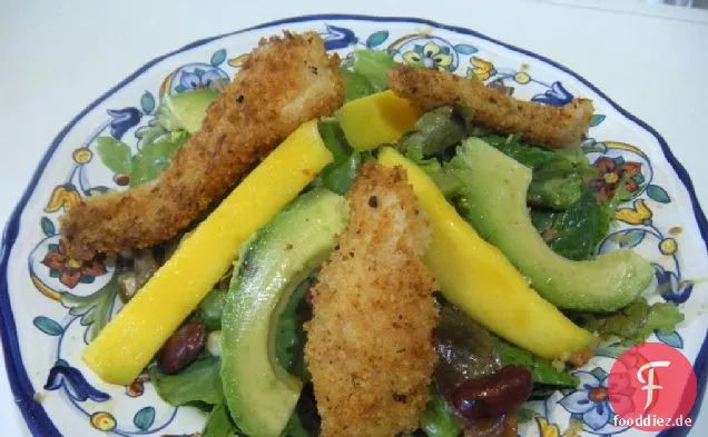 Tropischer mexikanischer Salat mit Fisch