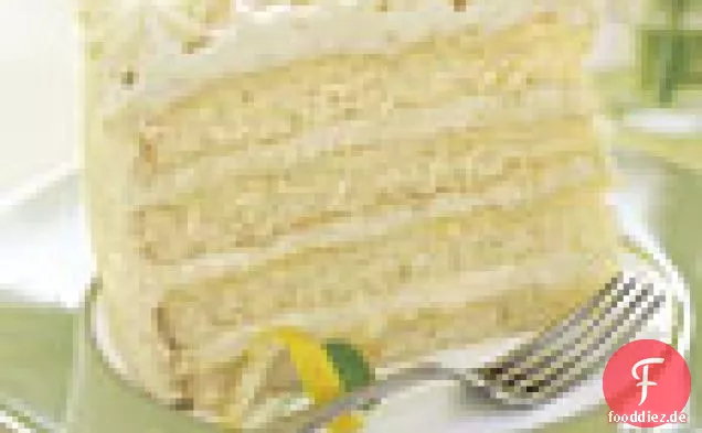 Lemon Layer Cake with Lemon Curd and Mascarpone