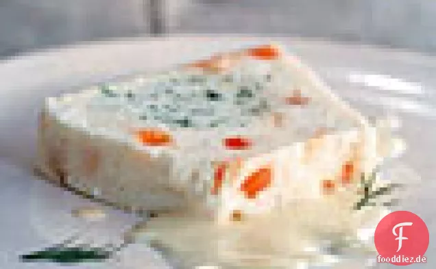 Weiß-Fisch-Terrine mit Lachskaviar und Dill