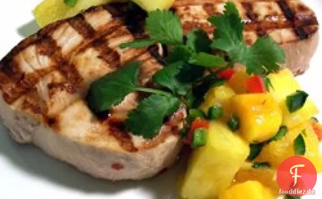 Zitrus-Schwertfisch mit Zitrus-Salsa