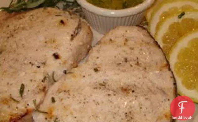 Gegrillter Schwertfisch mit Rosmarin