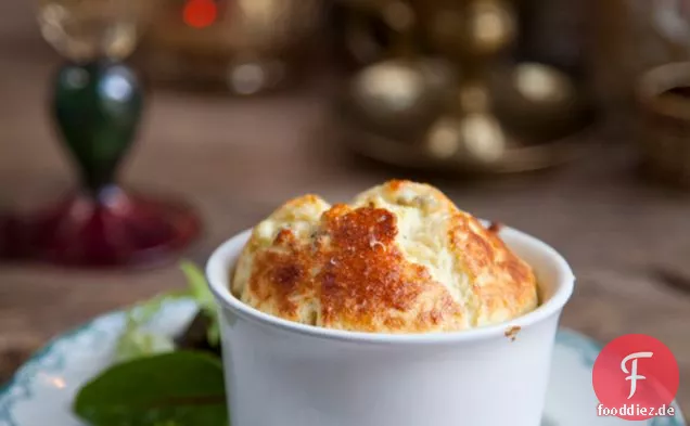 Blauschimmelkäse-Soufflés