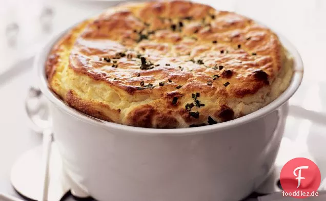 Ziegenkäse und Frische Kräuter-Soufflé