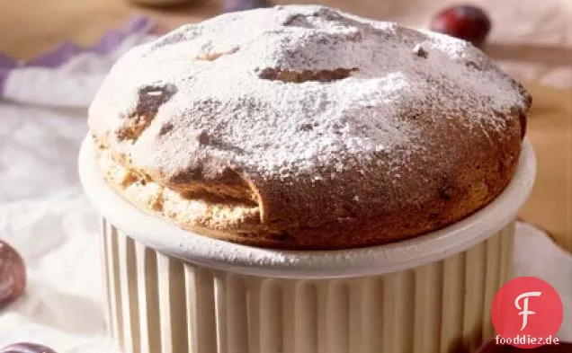Schokoladen-Pflaumen-Souffle