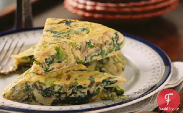 Spinat -, Pilz - und Gouda-Souffle