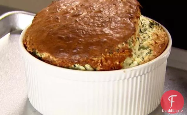 Spinach and Cheddar Souffle