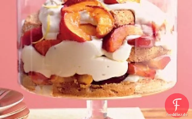 Stone-fruit Trifle With Lemon Mousse