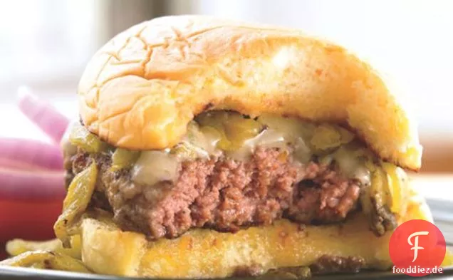 Green Chile Cheeseburger