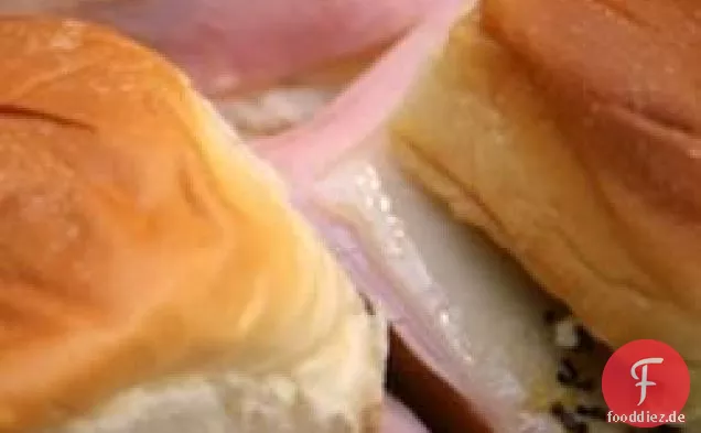 Easy Ham and Cheese Appetizer Sandwiches