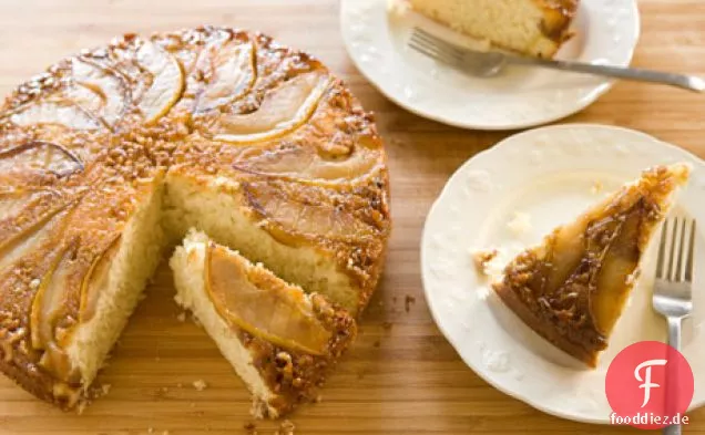 Pear And Walnut Upside Down Cake