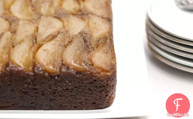 Upside Down Birne Ingwer Kuchen