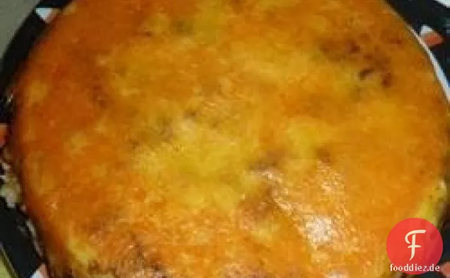 Frühstück auf den Kopf Kuchen