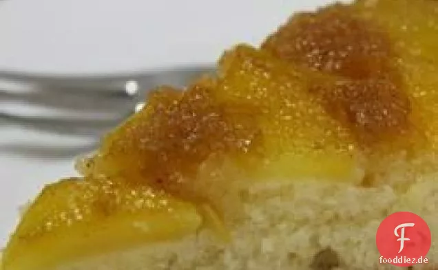 Pfirsich-Upside-Down-Kuchen-Ich