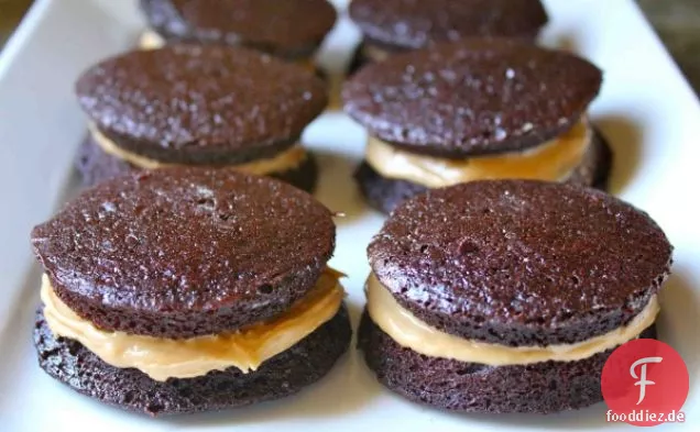 Peanut Butter Brownie Whoopie Pies Recipe