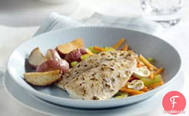 Tilapia mit Knoblauch und Zitrone