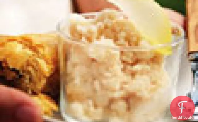 Baklava mit Rosenwasser und Tee Granita