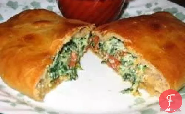 Unglaubliche Spinat Calzone