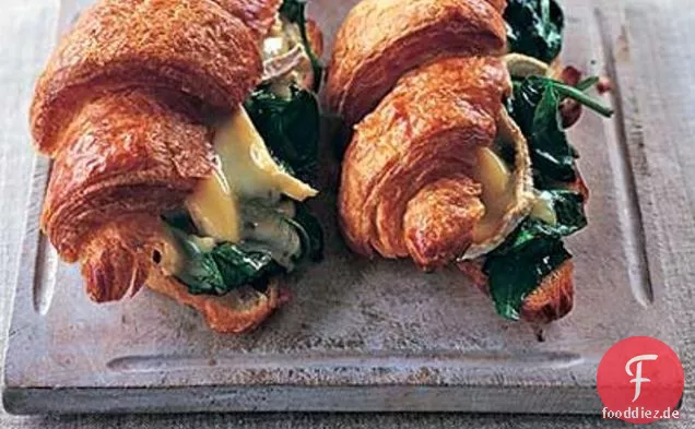 Brie & Spinat Croissants