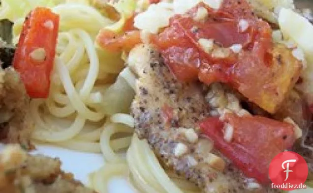Tilapia Und Mizithra Pasta